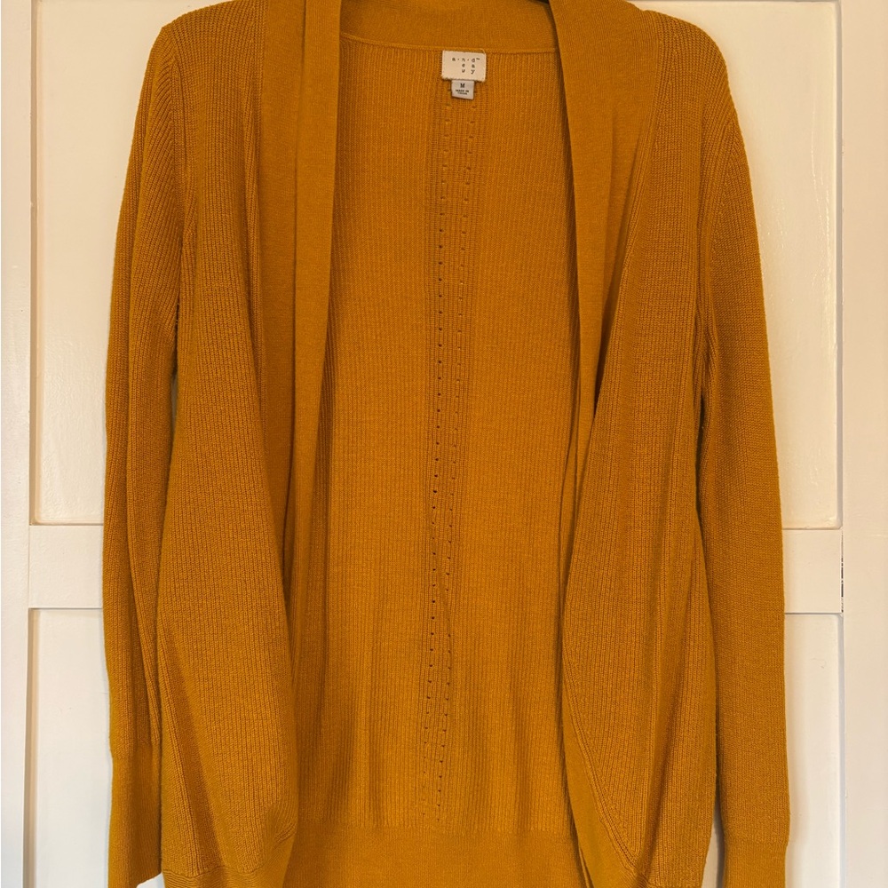 a new day Mustard Cardigan Sweater